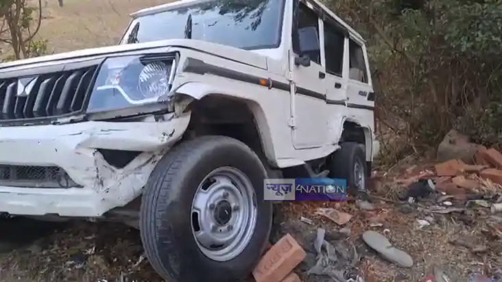 Bihar News : हथियार तस्कर का पीछा कर रहे एसटीएफ की गाड़ी ने 