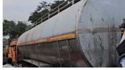 Ranchi milk tanker collided with hywa