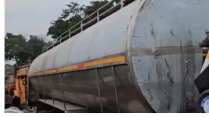 Ranchi milk tanker collided with hywa