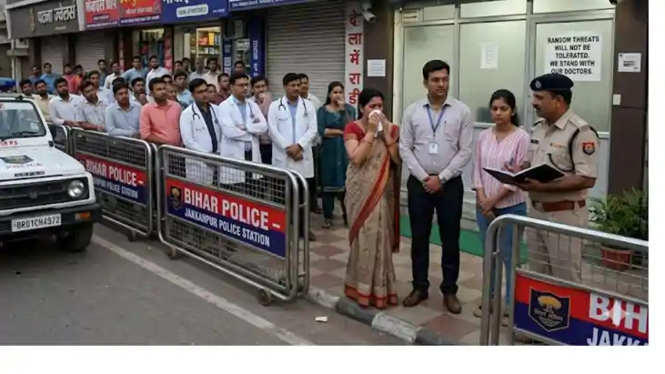 10 lakh extortion from a doctor in Patna