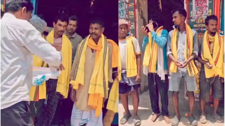 मजदूर दिवस पर सम्मान: पीरो में उपसभापति प्रत्याशी अमित गुप्त