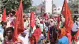 भाकपा माले ने समाहरणालय का किया घेराव, गरीबों को 5 डिसमिल जमीन देने और दबंगों के कब्जे से भूमि मुक्त कराने की मांग की