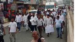 dehri eo murder case protest by municipal body officers