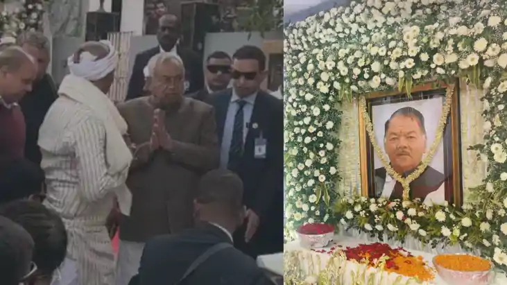 पुराने साथी को श्रद्धांजलि देने पंडारक पहुँचे CM नीतीश: स्व.