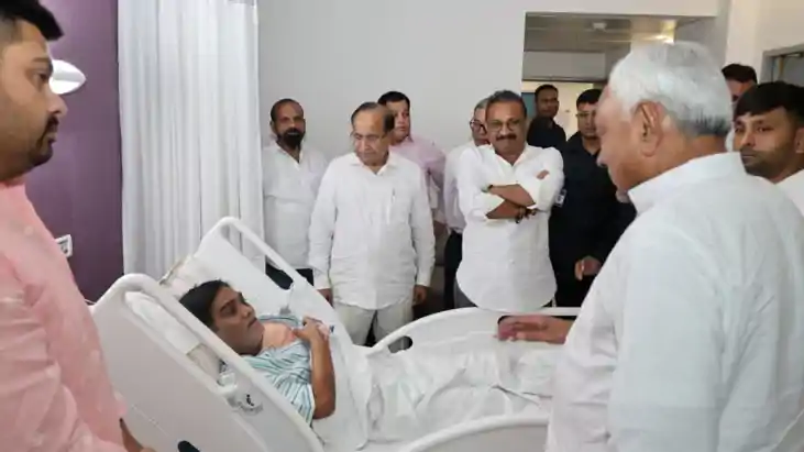 पूर्व सीएम नीतीश कुमार पहुंचे मेदांता अस्पताल, मंत्री रामकृप