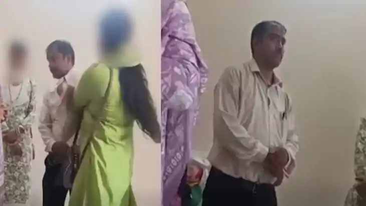 professor beaten by girl for obscene messages