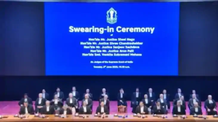 Five New Judges Sworn In Supreme Court Strength Rises to 37