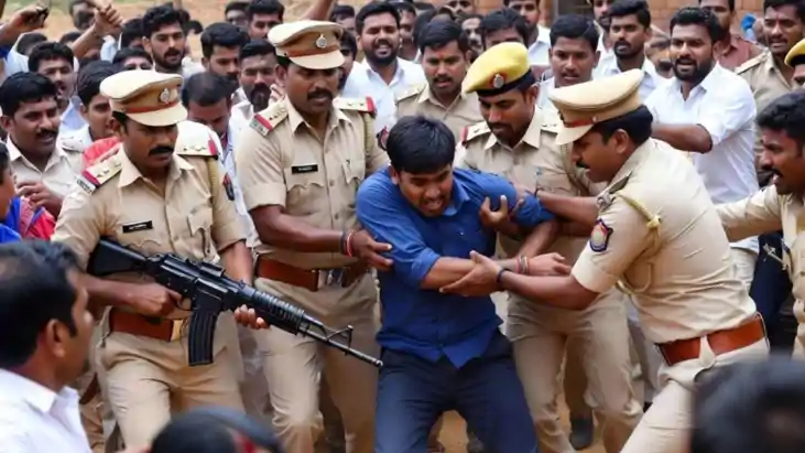 Motihari Sarpanch Wife Leads Attack on Police Team 4 Injured