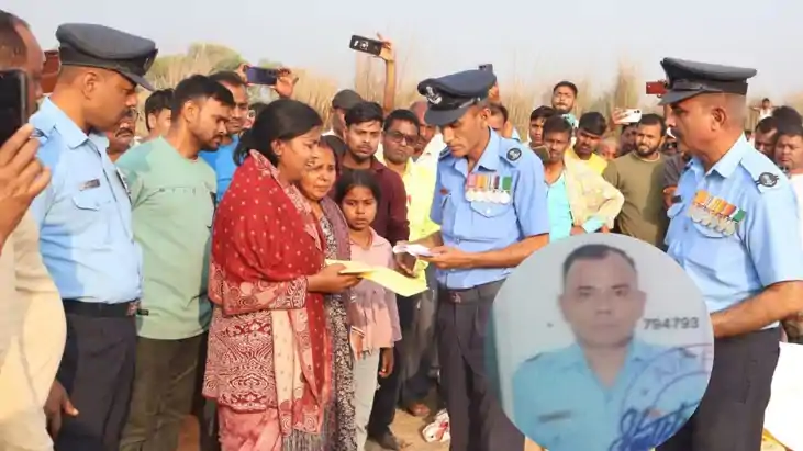 वायु सेना जवान संजय कुमार का सैन्य सम्मान के साथ अंतिम संस्क