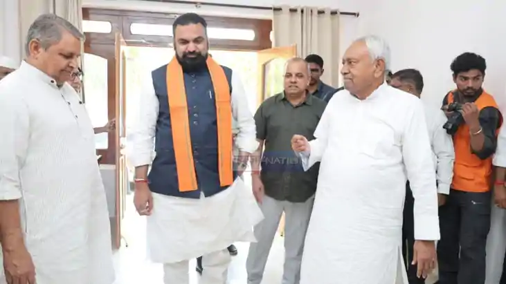 Political Buzz in Patna Nitish Kumar Meetings Fuel Speculati