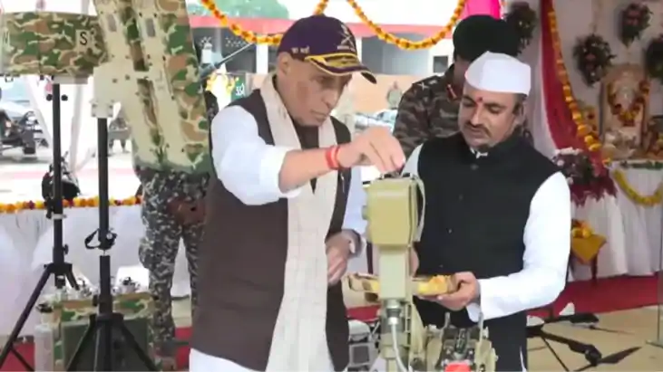 Dussehra 2025 : विजयादशमी पर रक्षा मंत्री राजनाथ सिंह ने की 