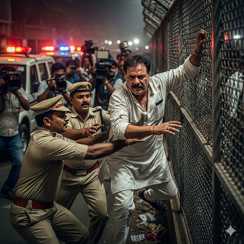 mla escapes for police custody - पुलिस की कस्टडी से हथकड़ी छुड़ाकर सत्ताधारी दल का विधायक फरार, कोर्ट में पेशी के दौरान एक पुलिसकर्मी को मारी गोली