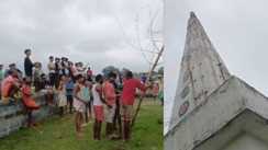 Lightning Damages Ancient Sun Temple Dome in Gaya Dozens Die