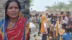 Grieving family members of deceased Vinayak Chaudhary in West Champaran Bihar