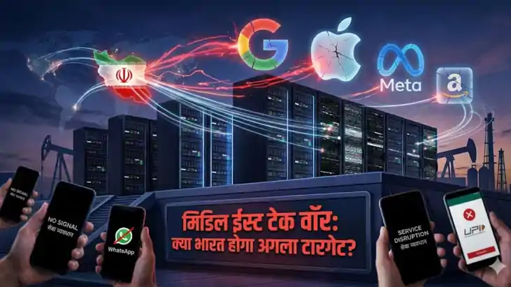 "Global data center network representing Google, Apple, and 
