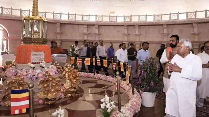 वैशाली में नीतीश कुमार का बड़ा तोहफा: ₹550 करोड़ के 'बुद्ध स