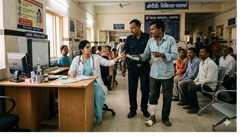 Thumb injury, knee X-ray