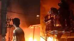 drunken gang destroys hotel