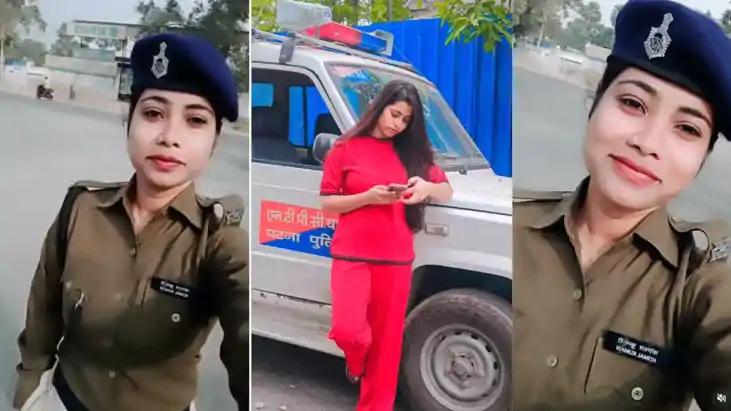 बिहार सरकार का आदेश ठेंगे पर, महिला सिपाही ने पंजाबी गाने पर