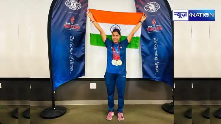 Sapna won a medal in the World Police Games