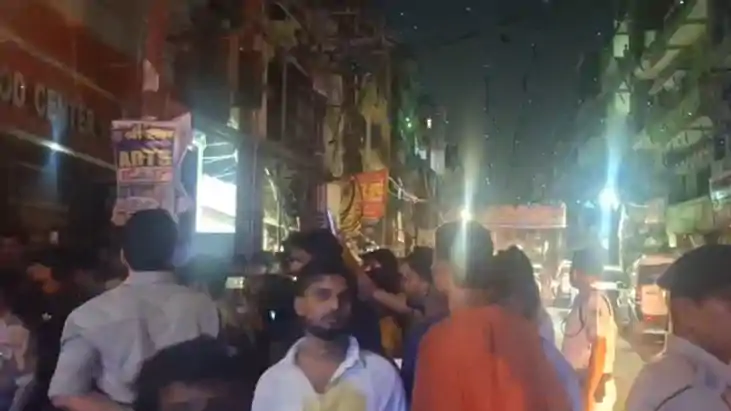 CCTV footage of the firing and chaos outside Khan Sir 