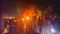 Two Trucks Catch Fire After Fierce Collision in Motihari