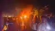 Two Trucks Catch Fire After Fierce Collision in Motihari