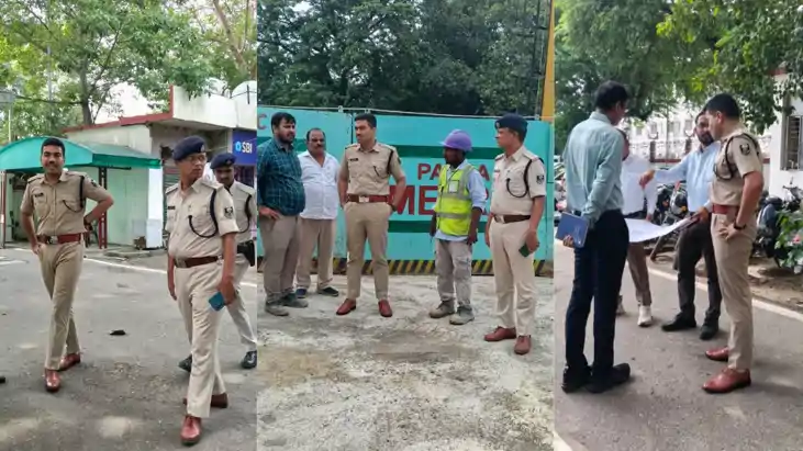 एसपी ट्रैफिक के नेतृत्व में अधिकारियों ने यातायात व्यवस्था क