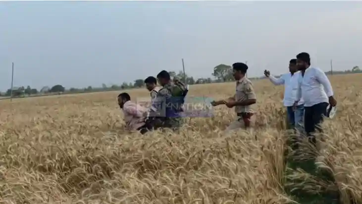 Rohtas Police shot a criminal in a wheat field