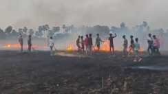 नवादा अग्निकांड: 100 बीघा गेहूं की फसल जलकर राख, अकबरपुर में मचा हाहाकार!