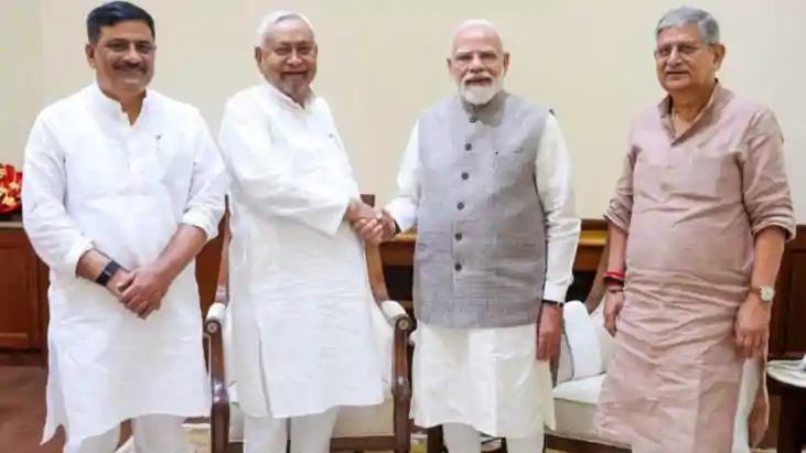 Nitish Kumar met PM Modi