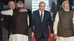 Putin India Visit: दिल्ली पहुंचे पुतिन का एयरपोर्ट पर पीएम मोदी ने किया जोरदार स्वागत