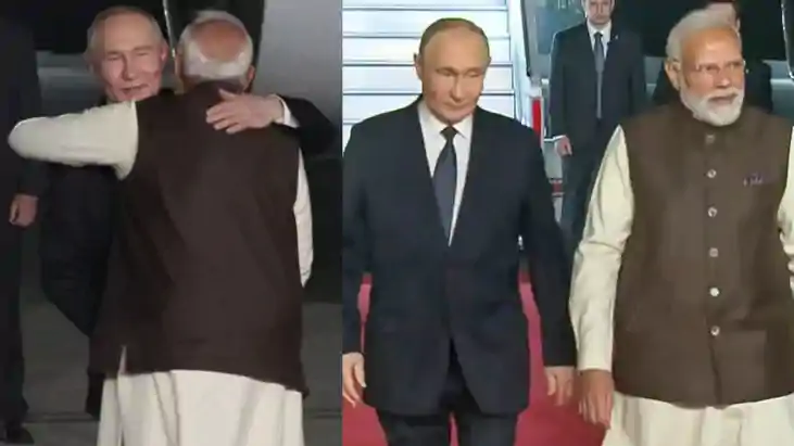 Putin India Visit: दिल्ली पहुंचे पुतिन का एयरपोर्ट पर पीएम म