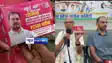 sanitary pads with Rahul Gandhis photo