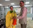 Sanatan mahakumbh - सनातन महाकुंभ के संतों का आगमन प्रारंभ, परम पूज्य स्वामी अनंताचार्य जी महाराज वृंदावन पहुंचे पटना, हुआ स्वागत