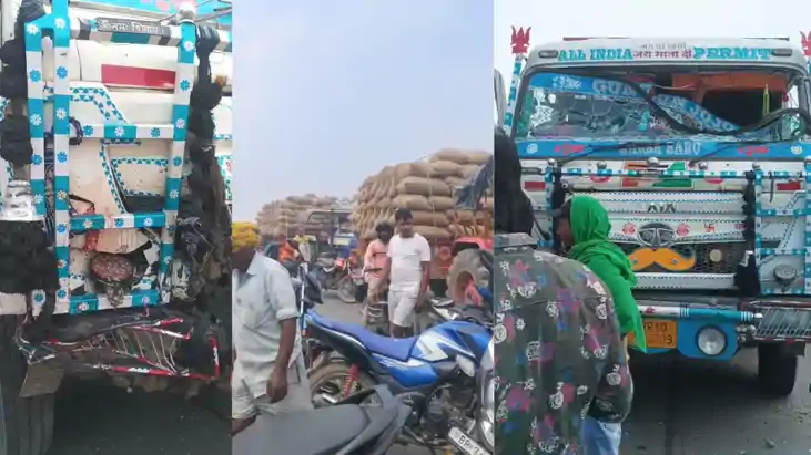 Bihar Road Accident : खगड़िया में भीषण सड़क हादसा, हाइवा की 