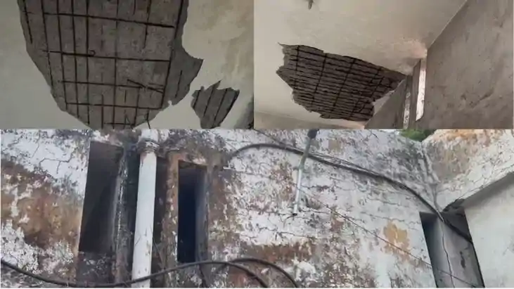 नवादा सदर अस्पताल का जर्जर भवन बना हादसों का सबब, मरीजों और 