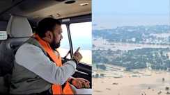 CM Samrat conducted an aerial survey