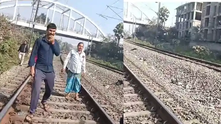Man Risks Death on Railway Track After Fight With Wife Saved