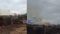 hut set on fire