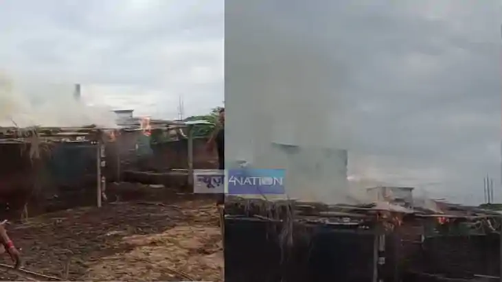 hut set on fire hut set on fire