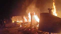 Line Hotel burns to ashes on Holi night