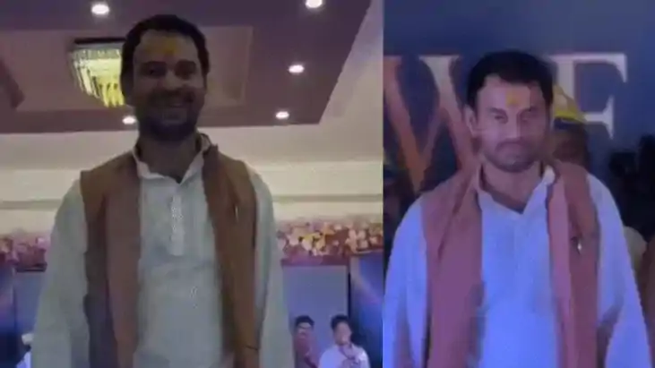 तेजप्रताप  का ‘रैंप शो’! धोती-कुर्ता में रैंप पर उतरे लालू क
