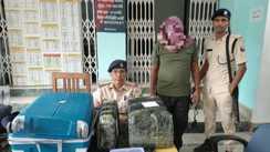 आरा पुलिस की बड़ी कार्रवाई, 20.744 किलो गांजा के साथ तस्कर को दबोचा