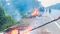 Flooded Cremation Ground Forces Funerals Onto Bihar Highway