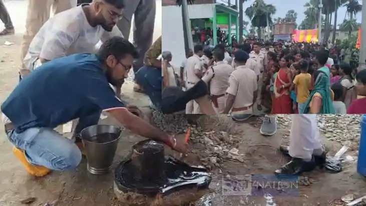 पुरातत्व टीम पर भड़के ग्रामीण पुरातत्व टीम पर भड़के ग्रामीण