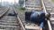 Muzaffarpur Tired of his wife taunts husband lay down on railway track