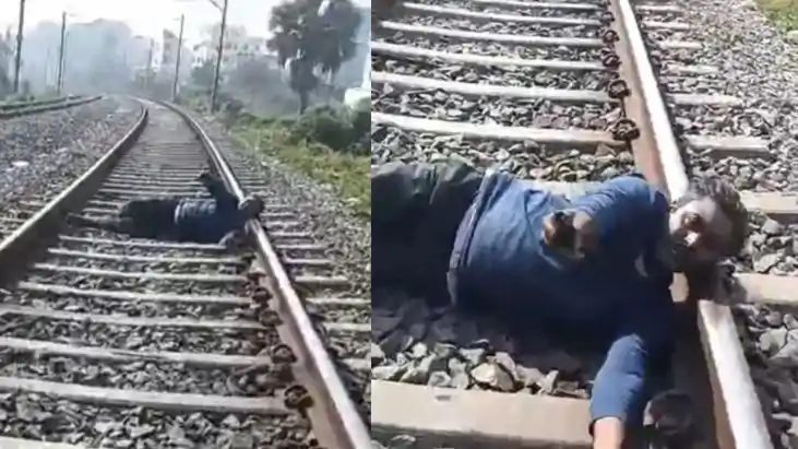 Muzaffarpur Tired of his wife taunts husband lay down on rai