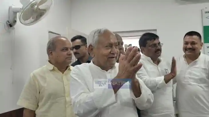 Nitish Kumar Surprise JDU Office Visit