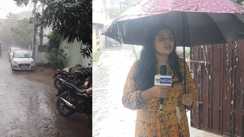 Patna weather Sudden storm hits Patna hail heavy rain shatter windows